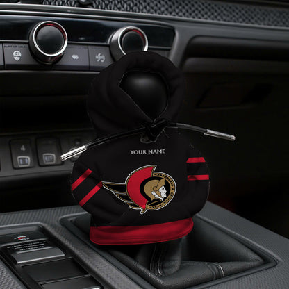 LIMITED EDITION - NEW CUSTOMIZED NHL29 OSN OTTAWA SENATORS AUTOMOTIVE HOODIE SHIFT KNOB COVER