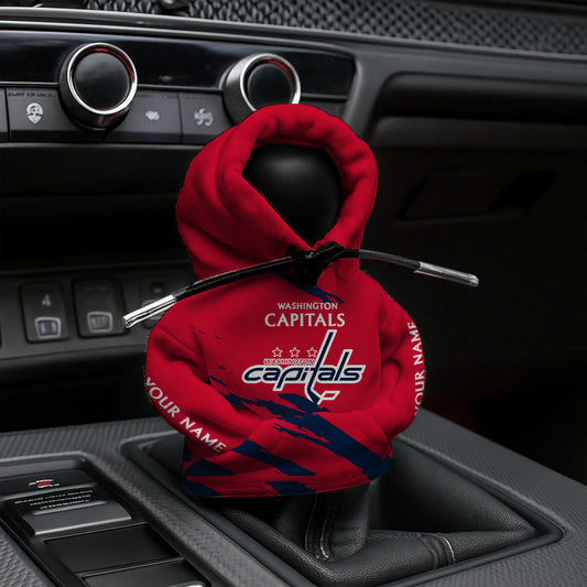 LIMITED EDITION - NEW CUSTOMIZED NHL10 WCP WASHINGTON CAPITALS AUTOMOTIVE HOODIE SHIFT KNOB COVER