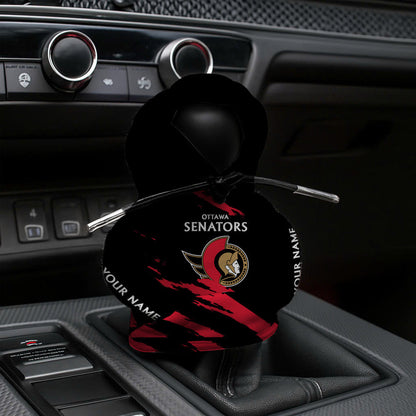 LIMITED EDITION - NEW CUSTOMIZED NHL29 OSN OTTAWA SENATORS AUTOMOTIVE HOODIE SHIFT KNOB COVER