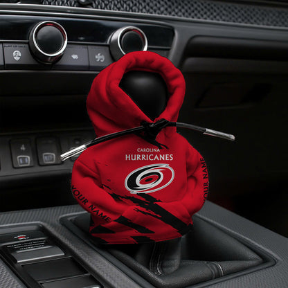 LIMITED EDITION - NEW CUSTOMIZED NHL07 CLH CAROLINA HURRICANES AUTOMOTIVE HOODIE SHIFT KNOB COVER