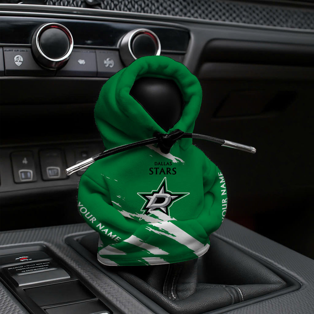 LIMITED EDITION - NEW CUSTOMIZED NHL15 DLS DALLAS STARS AUTOMOTIVE HOODIE SHIFT KNOB COVER