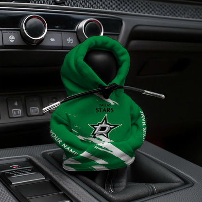 LIMITED EDITION - NEW CUSTOMIZED NHL15 DLS DALLAS STARS AUTOMOTIVE HOODIE SHIFT KNOB COVER