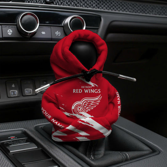 LIMITED EDITION - NEW CUSTOMIZED NHL22 DRW DETROIT RED WINGS AUTOMOTIVE HOODIE SHIFT KNOB COVER