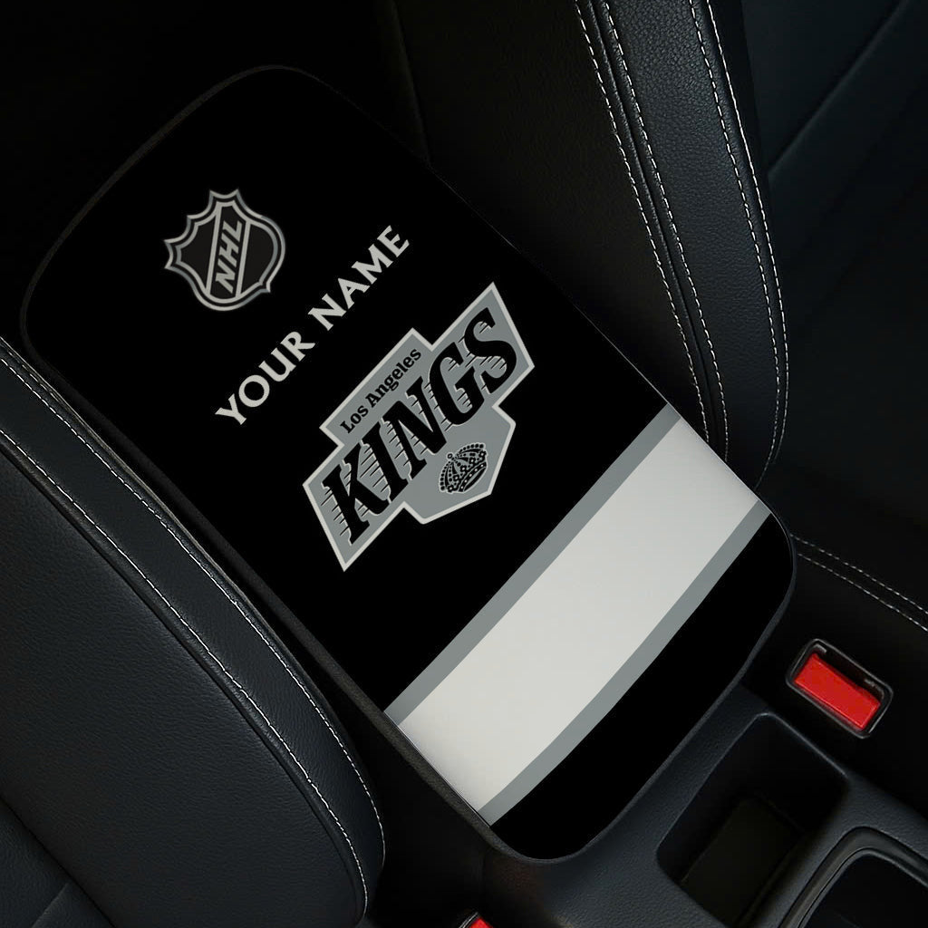 LIMITED EDITION - NEW CUSTOMIZED NHL16 LAK LOS ANGELES KINGS CAR ARMREST PAD COVER