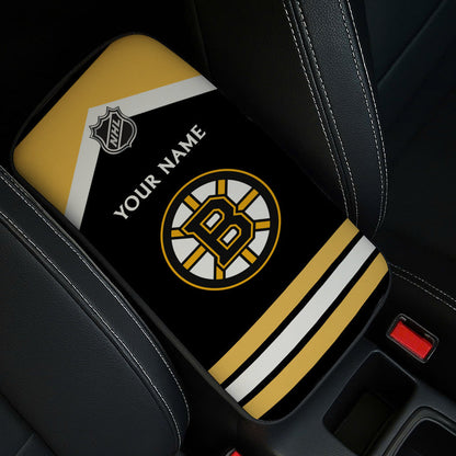LIMITED EDITION - NEW CUSTOMIZED NHL18 BTB BOSTON BRUINS CAR ARMREST PAD COVER