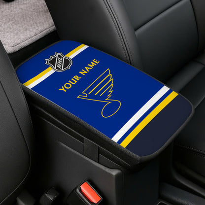 LIMITED EDITION - NEW CUSTOMIZED NHL14 SLB ST. LOUIS BLUES CAR ARMREST PAD COVER