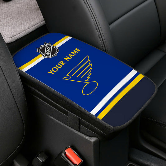 LIMITED EDITION - NEW CUSTOMIZED NHL14 SLB ST. LOUIS BLUES CAR ARMREST PAD COVER