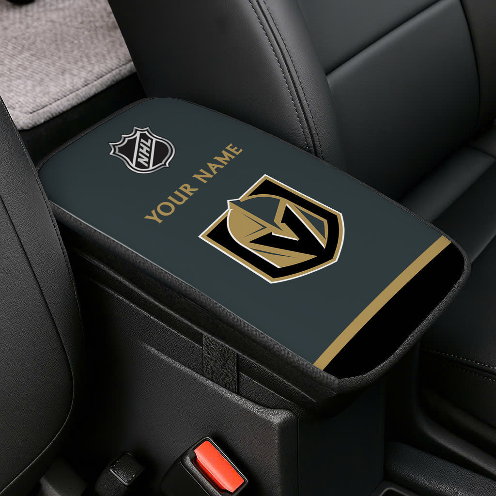 LIMITED EDITION - NEW CUSTOMIZED NHL04 VGK VEGAS GOLDEN KNIGHTS CAR ARMREST PAD COVER