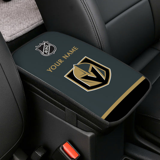 LIMITED EDITION - NEW CUSTOMIZED NHL04 VGK VEGAS GOLDEN KNIGHTS CAR ARMREST PAD COVER