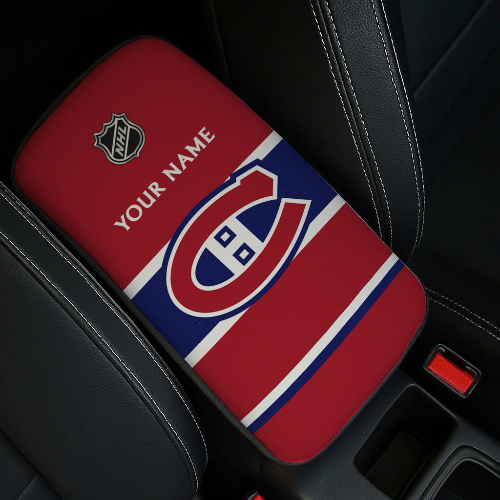 LIMITED EDITION - NEW CUSTOMIZED NHL11 MCD MONTREAL CANADIENS CAR ARMREST PAD COVER