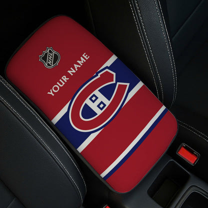 LIMITED EDITION - NEW CUSTOMIZED NHL11 MCD MONTREAL CANADIENS CAR ARMREST PAD COVER