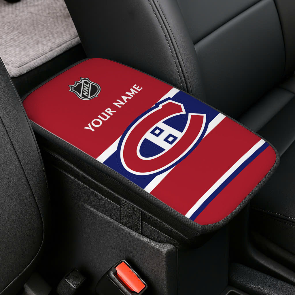 LIMITED EDITION - NEW CUSTOMIZED NHL11 MCD MONTREAL CANADIENS CAR ARMREST PAD COVER