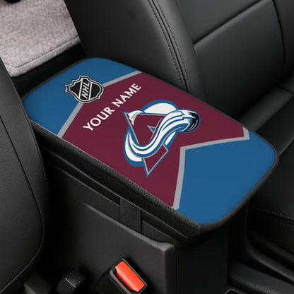 LIMITED EDITION - NEW CUSTOMIZED NHL05 CAL COLORADO AVALANCHE CAR ARMREST PAD COVER