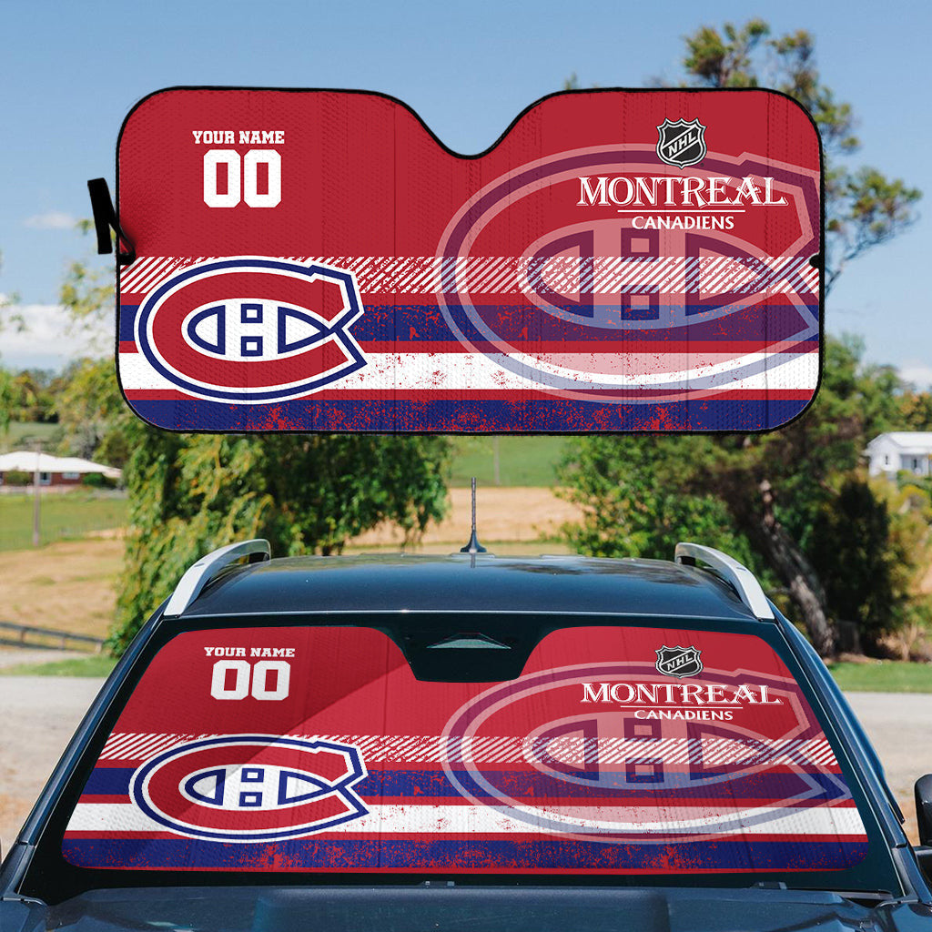 LIMITED EDITION - NEW CUSTOMIZED NHL11 MCD MONTREAL CANADIENS AUTO WINDSHIELD SHADE