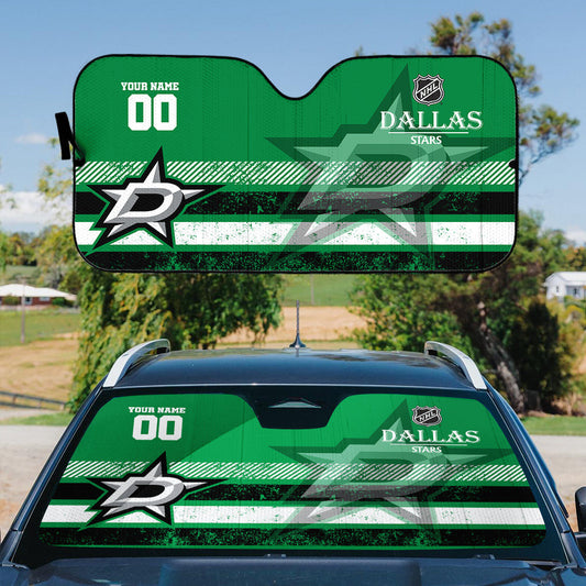 LIMITED EDITION - NEW CUSTOMIZED NHL15 DLS DALLAS STARS AUTO WINDSHIELD SHADE