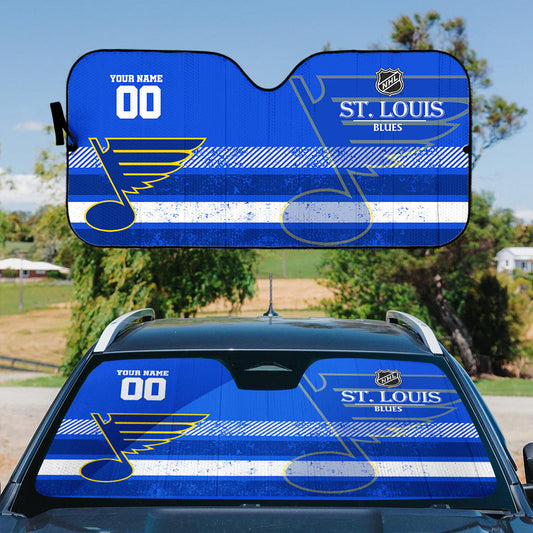 LIMITED EDITION - NEW CUSTOMIZED NHL14 SLB ST. LOUIS BLUES AUTO WINDSHIELD SHADE