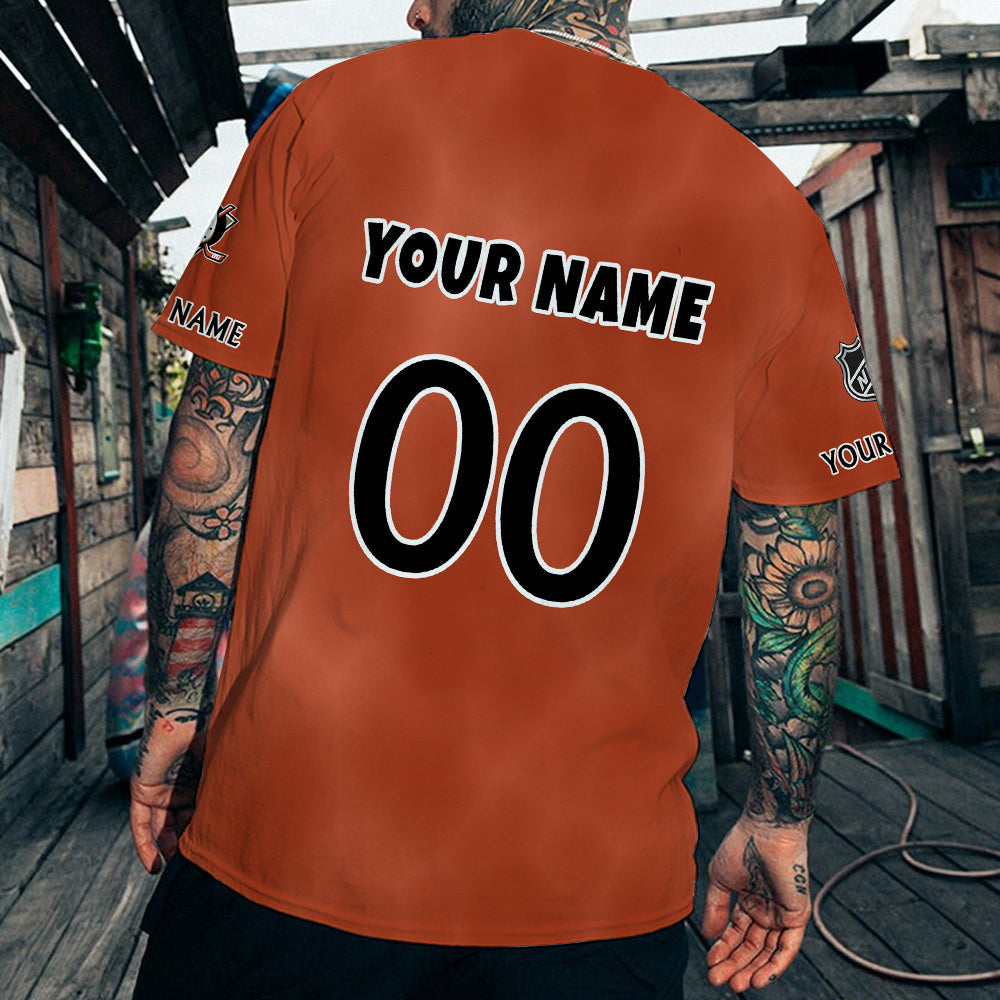 LIMITED EDITION - NEW CUSTOMIZED NHL09 AHD ANAHEIM DUCKS T-SHIRT