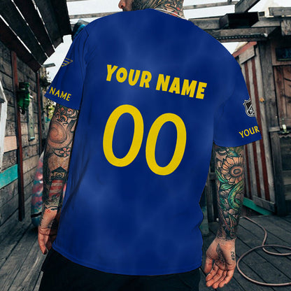 LIMITED EDITION - NEW CUSTOMIZED NHL14 SLB ST. LOUIS BLUES T-SHIRT