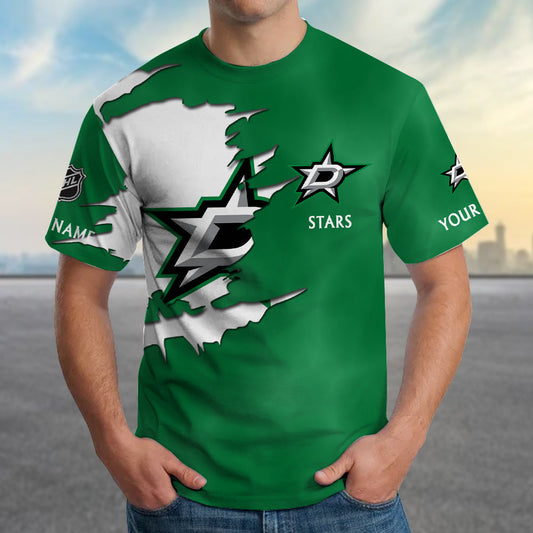 LIMITED EDITION - NEW CUSTOMIZED NHL15 DLS DALLAS STARS T-SHIRT