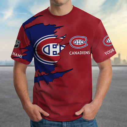 LIMITED EDITION - NEW CUSTOMIZED NHL11 MCD MONTREAL CANADIENS T-SHIRT