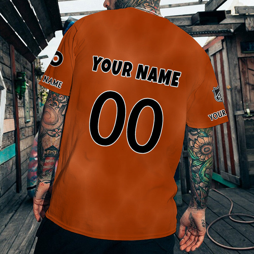 LIMITED EDITION - NEW CUSTOMIZED NHL27 PPF PHILADELPHIA FLYERS T-SHIRT