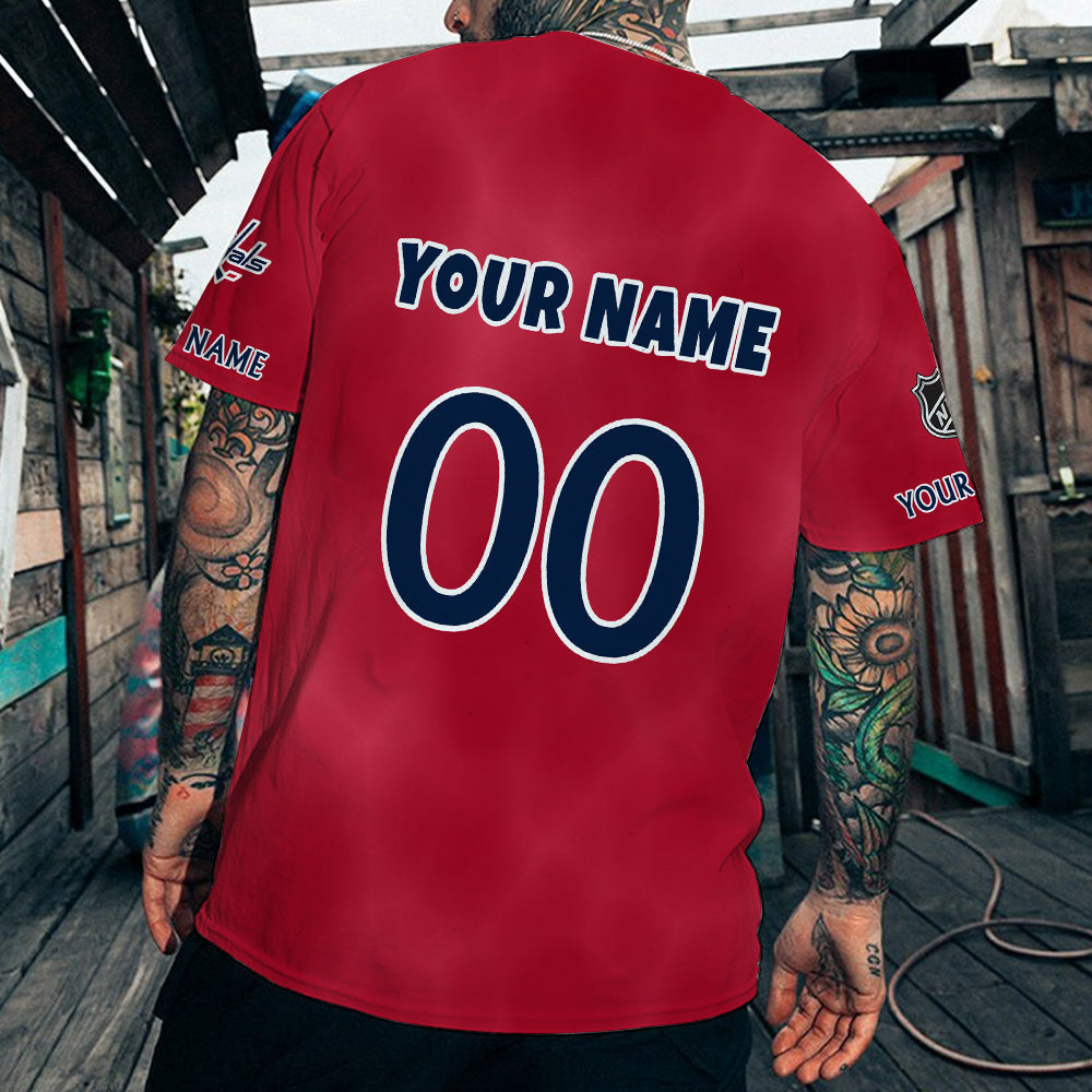 LIMITED EDITION - NEW CUSTOMIZED NHL10 WCP WASHINGTON CAPITALS T-SHIRT