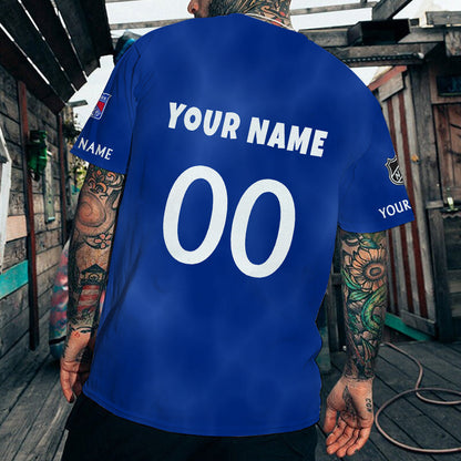 LIMITED EDITION - NEW CUSTOMIZED NHL24 NYR NEW YORK RANGERS T-SHIRT
