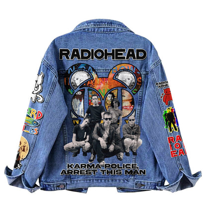 LIMITED EDITION - NEW PREMIUM RADIOHEAD DENIM JACKET
