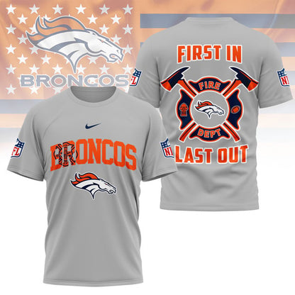 LIMITED EDITION - NEW CUSTOMIZED NFL13 DVB DENVER BRONCOS FIRE DEPT 3D SHIRT