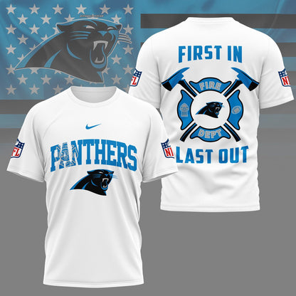 LIMITED EDITION - NEW CUSTOMIZED NFL23 CLP CAROLINA PANTHERS FIRE DEPT 3D SHIRT