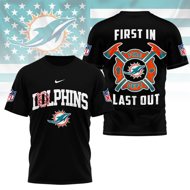 LIMITED EDITION - NEW CUSTOMIZED NFL19 MDP MIAMI DOLPHINS FIRE DEPT 3D SHIRT