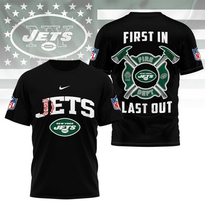 LIMITED EDITION - NEW CUSTOMIZED NFL25 NYJ NEW YORK JETS FIRE DEPT 3D SHIRT