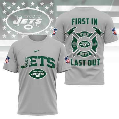 LIMITED EDITION - NEW CUSTOMIZED NFL25 NYJ NEW YORK JETS FIRE DEPT 3D SHIRT