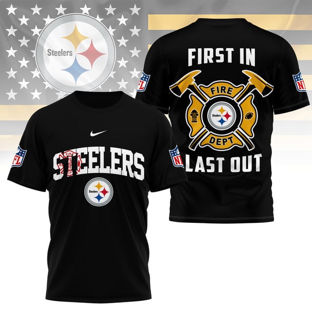 LIMITED EDITION - NEW CUSTOMIZED NFL14 PSB PITTSBURGH STEELERS FIRE DEPT 3D SHIRT
