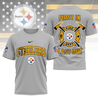 LIMITED EDITION - NEW CUSTOMIZED NFL14 PSB PITTSBURGH STEELERS FIRE DEPT 3D SHIRT