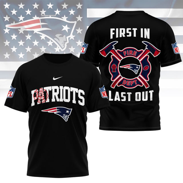 LIMITED EDITION - NEW CUSTOMIZED NFL27 NEP NEW ENGLAND PATRIOTS FIRE DEPT 3D SHIRT