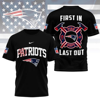 LIMITED EDITION - NEW CUSTOMIZED NFL27 NEP NEW ENGLAND PATRIOTS FIRE DEPT 3D SHIRT
