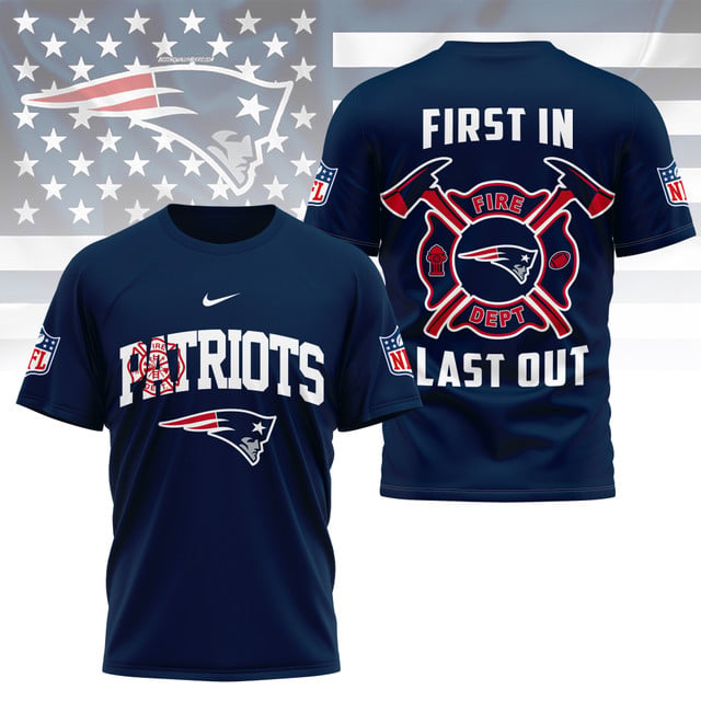 LIMITED EDITION - NEW CUSTOMIZED NFL27 NEP NEW ENGLAND PATRIOTS FIRE DEPT 3D SHIRT