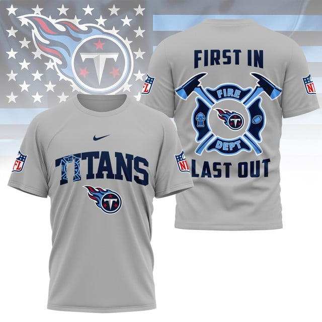 LIMITED EDITION - NEW CUSTOMIZED NFL31 TST TENNESSEE TITANS FIRE DEPT 3D SHIRT