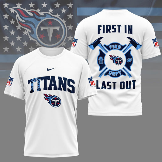 LIMITED EDITION - NEW CUSTOMIZED NFL31 TST TENNESSEE TITANS FIRE DEPT 3D SHIRT