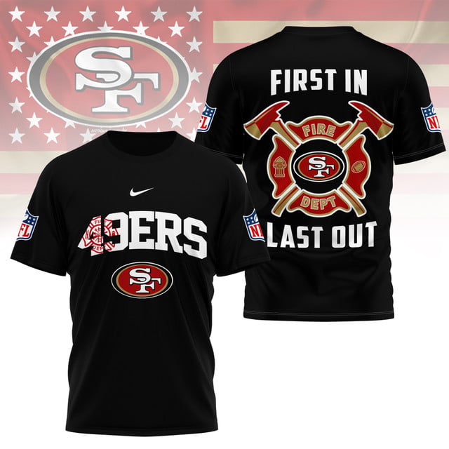LIMITED EDITION - NEW CUSTOMIZED NFL11 SF49 SAN FRANCISCO 49ERS FIRE DEPT 3D SHIRT