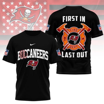 LIMITED EDITION - NEW CUSTOMIZED NFL10 TBB TAMPA BAY BUCCANEERS FIRE DEPT 3D SHIRT