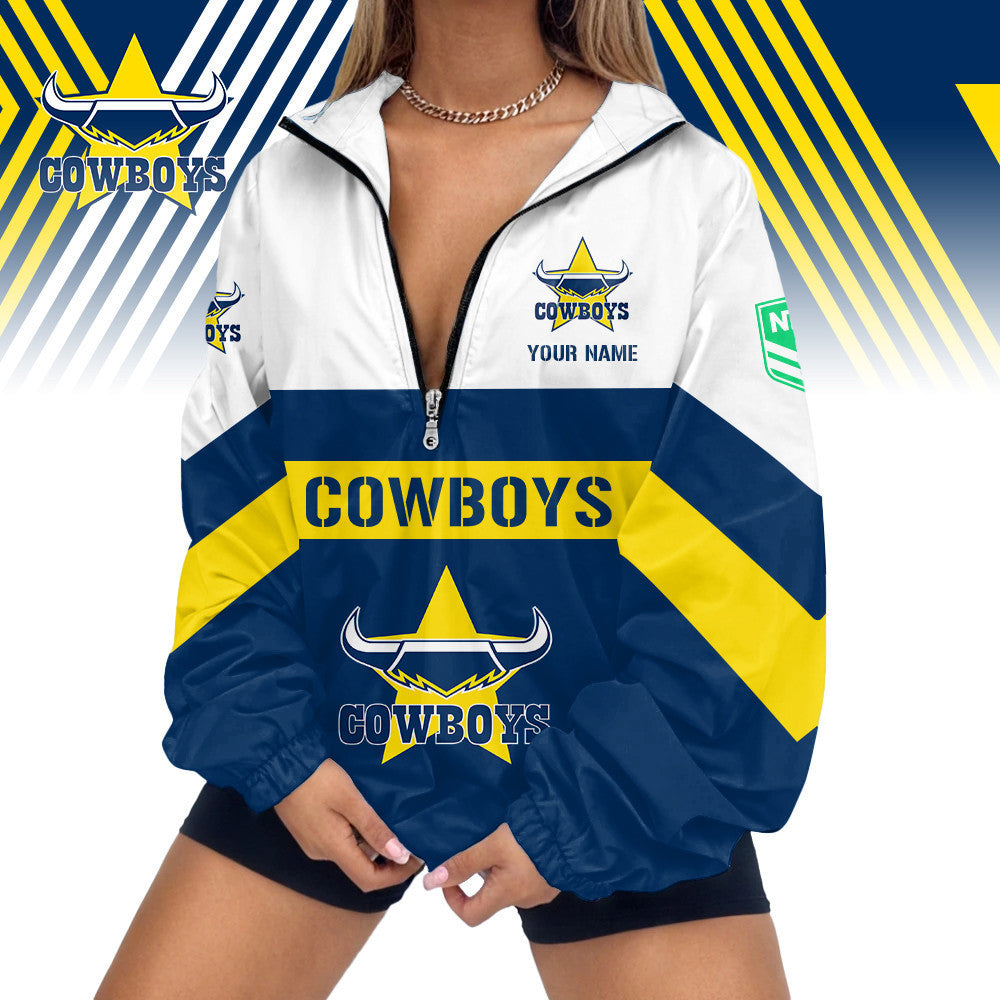 LIMITED EDITION - NEW 13 NQC CUSTOMIZED V-NECK ZIPPER SWEATSHIRT JACKET