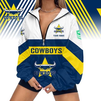 LIMITED EDITION - NEW 13 NQC CUSTOMIZED V-NECK ZIPPER SWEATSHIRT JACKET