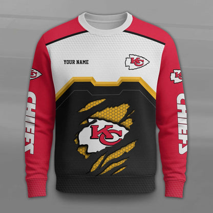 LIMITED EDITION - NEW CUSTOMIZED NFL01 KC CHIEFS T-SHIRTS, POLO, SWEASHIRTS, HOODIE & ZIP HOODIE