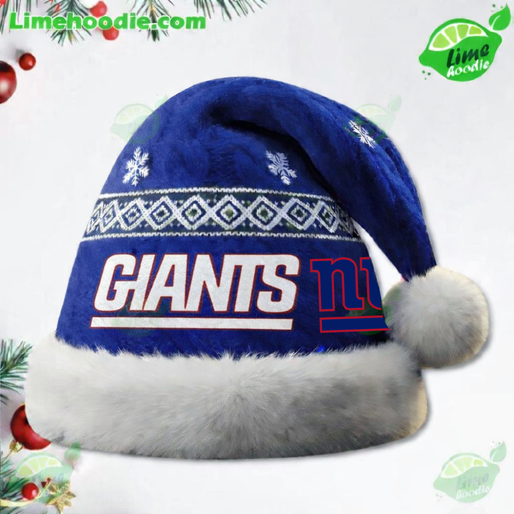 LIMITED EDITION - NEW CUSTOMIZED NFL32 NYG NEW YORK GIANTS CHRISTMAS HAT