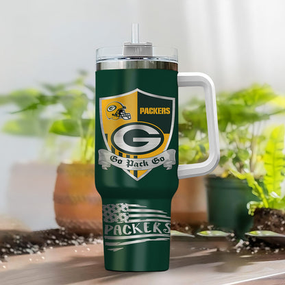LIMITED EDITION - NEW CUSTOMIZED NFL08 GBP GREEN BAY PACKERS 40 OZ TUMBLER