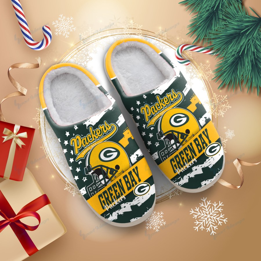 LIMITED EDITION - NEW CUSTOMIZED NFL08 GBP GREEN BAY PACKERS FOAM SLIPPERS