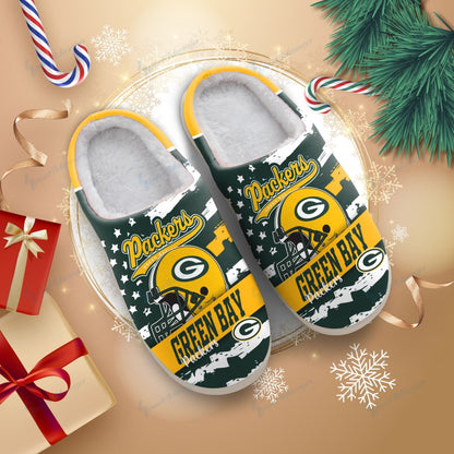 LIMITED EDITION - NEW CUSTOMIZED NFL08 GBP GREEN BAY PACKERS FOAM SLIPPERS