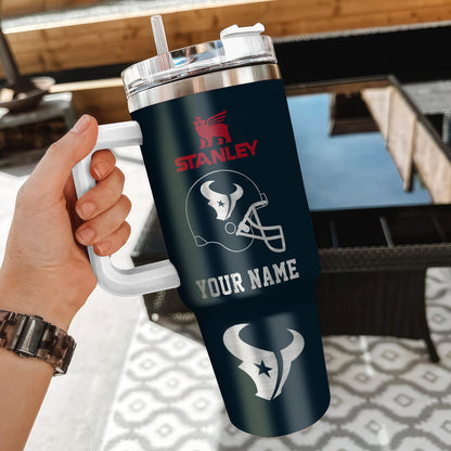 LIMITED EDITION - NEW CUSTOMIZED NFL15 HTT HOUSTON TEXANS 40 OZ TUMBLER
